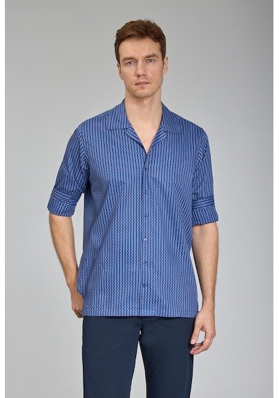 Bisse Regular Fit Apaj Yaka Lacivert Spor Erkek Gömlek Gmczg1722300204 D39 Lacivert