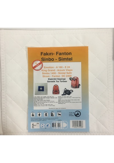 Arzum Ar 4043 Easyforce X5 3 Katlı Bez Toz Torbası (20 Adet) (309280951)
