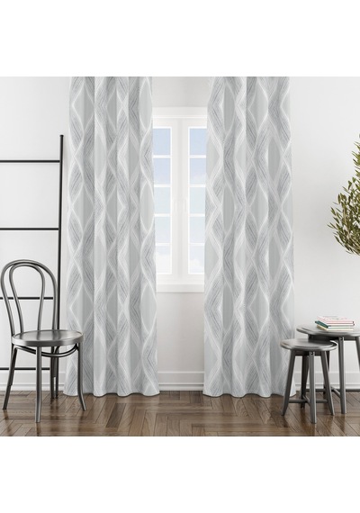 Nuvomonn Geometrik Fon Perde - 140x270 Cm Diğer