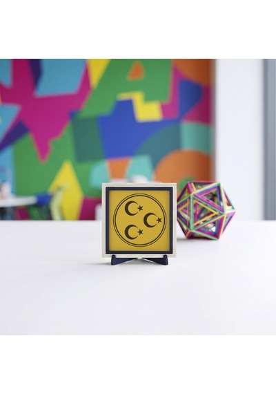 Üç Hilal Figürlü Çağdaş Dekoratif Parça, İç Mekanlara Şıklık Katan Tasarım 10x10 Cm