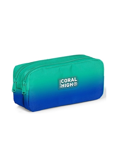 Coral High Üç Gözlü İlkokul ve Ortaokul Çanta Seti - Erkek Çocuk - Yeşil Saks Renk Geçişli Desenli Coral High Üç Gözlü İlkokul ve Ortaokul Çanta Seti - Erkek Çocuk - Yeşil Saks Renk Geçişli Desenli