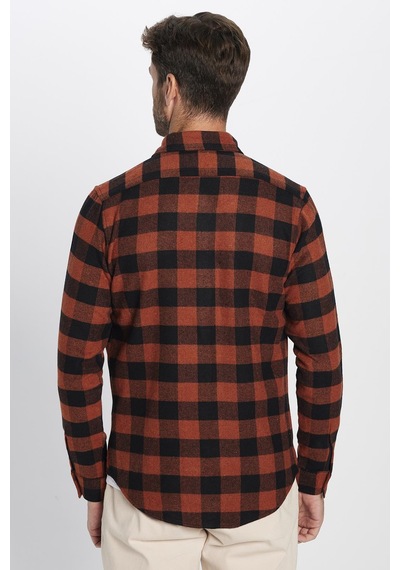 Tudors Erkek Slim Fit Dar Kesim Oduncu Düğmeli Yaka Kareli Kışlık Gömlek-32269 Çok Renkli Tudors Erkek Slim Fit Dar Kesim Oduncu Düğmeli Yaka Kareli Kışlık Gömlek-32269 Çok Renkli
