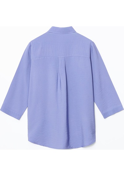 Lcwaıkıkı Classic Mavi Loose Fit Kadın Gömlek