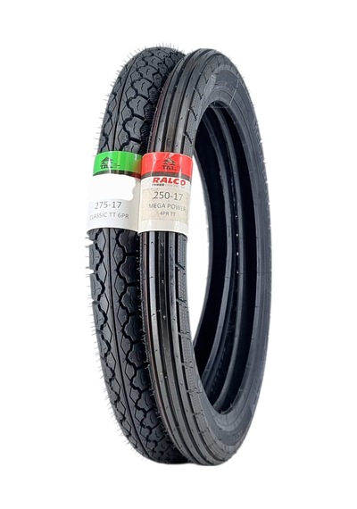 Lastik Takımı 275-17 Classic Ve 250-17 Mega Power Tt Tubetype - İç Lastikli Tip - Onmx