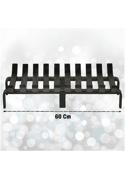 60 Cm X 32 Cm 10 Çubuklu Ekstra Şömine Izgarası Dar Gözlü Izgara