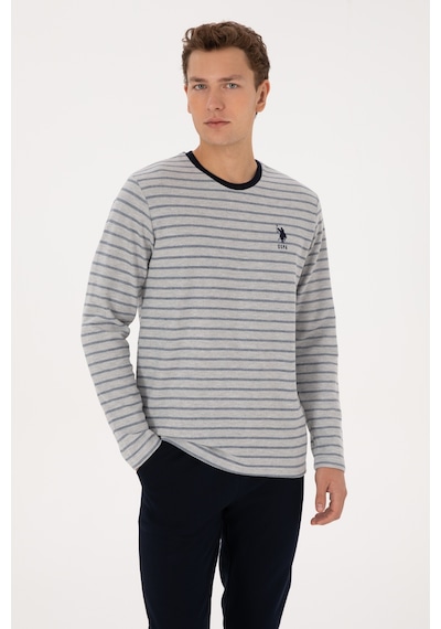 U.s. Polo Assn. Erkek Lacivert Pijama Takım 50318604-vr033 Lacivert