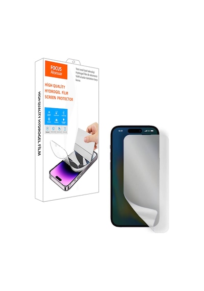 Apple Uyumlu iPhone 15 Pro Kırılmaz Cam Özel Kesim Mat Hydrogel Film