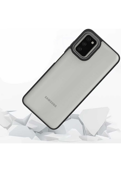 Zore Samsung Galaxy Uyumlu A03s Kılıf Omsy Flora Kapak - Yeşil