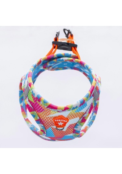 Pawstar Air-mesh Mosaic Köpek Göğüs Tasması Çok Renkli