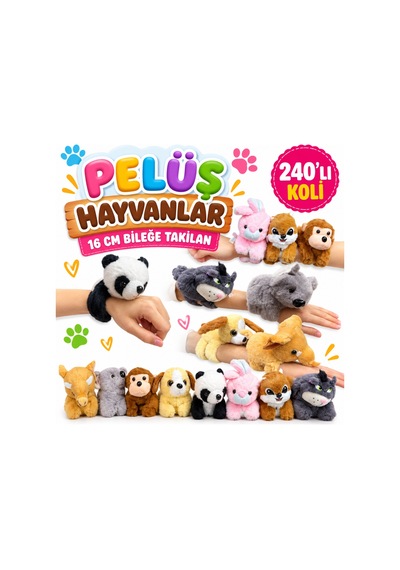 Kzl-2505034 Pelus Hayvanlar 16cm Bılege Takılan Adet Fiyatıdır