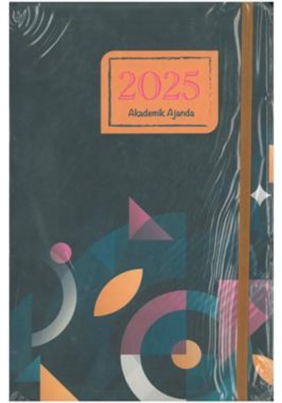 Özkan 2025 Akademik Ajanda Haftalık Ciltli 17x24 Turuncu Çok Renkli