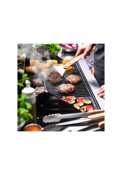 Ikea Grilltider Serisi, Barbekü Gereçleri Seti, Paslanmaz Çelik-kayın
