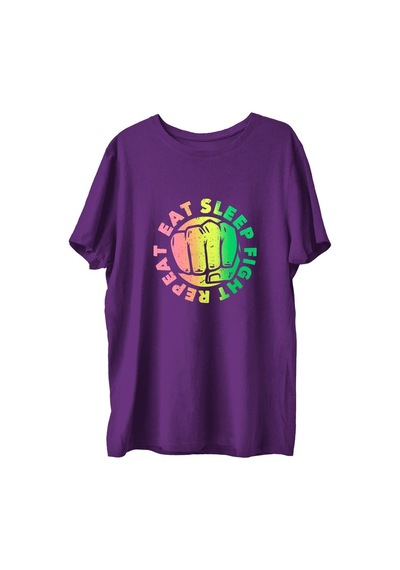 Top Glory Eatsleepx Baskılı Penye Boks Sporcu T-Shirt (532149979)