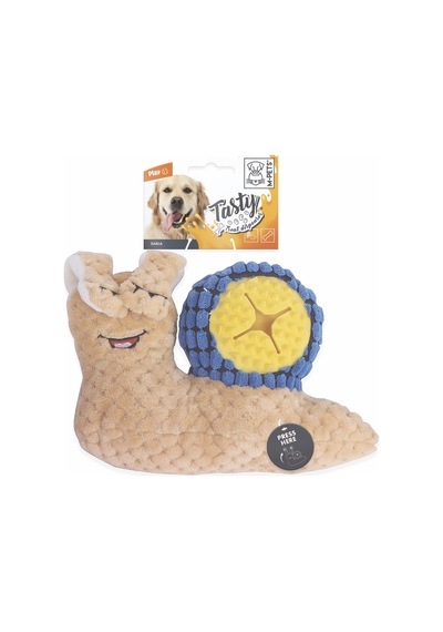 M-pets Snail Daria Salgangoz Şeklinde Ödül Hazneli Peluş Kedi Ve Köpek Oyuncağı 23.5x15 Cm