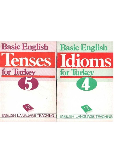 Basic English For Turkey Usage - Small Talk - Practical Grammar - Idioms - Tenses - Spelling - Verbs Tam Takım 7 Kitap