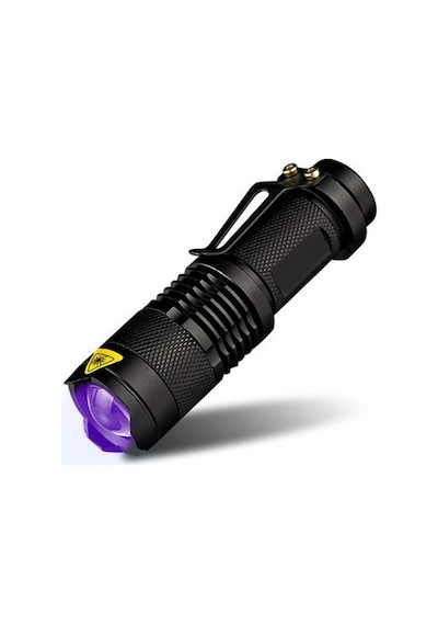 Valkyrie Uv Mor Işık El Feneri - 600 Lümens - 3 Mod - Zoom Siyah