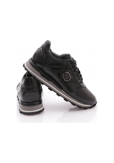 Dgn 6275 Erkek Bağcikli Sneakers Ayakkabi Siyah Açma