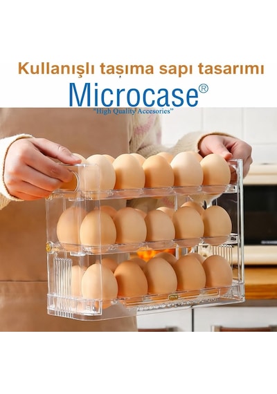 Ayrex Microcase Sert Abs Plastik Dolapiçi Yumurta Organizer Ve Standı Kapaklı Tasarım Al5453 Yeşil Diğer