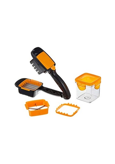 Nicer Dicer Quick 5 İn 1 Pratik Hazneli Sebze Meyve Doğrayıcı Turuncu