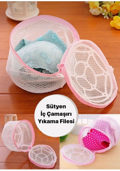 Sütyen İç Çamaşırı Bikini Yıkama Filesi /tam Korumalı Fermuarlı Hashas İç Çamaşırı Yıkama Filesi