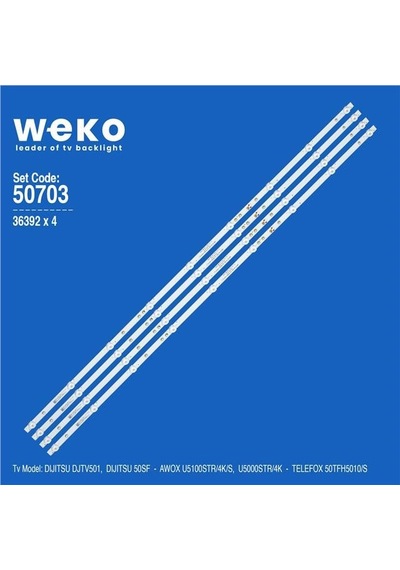 Telefox 50tfh5010/s 50'' İnç 4 Adet Tv Led Bar Tvnizi Açıp İçindeki Led Barla Birebir Aynısı Olduğunu Görmeden Almayınız. Sonrasında İade Almamaktayız. Beyaz Telefox 50tfh5010/s 50'' İnç 4 Adet Tv Led Bar Tvnizi Açıp İçindeki Led Barla Birebir Aynısı Olduğunu Görmeden Almayınız. Sonrasında İade Almamaktayız. Beyaz