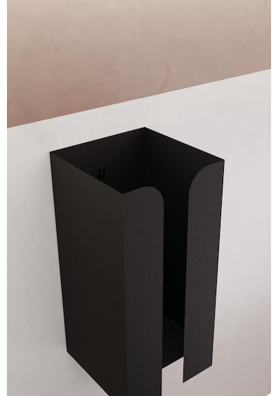 Tr Metal Siyah Güçlü Yapışkanlı Organizer Peçetelik,dispenser Mutfak Banyo Peçetelik Mt107s Genel