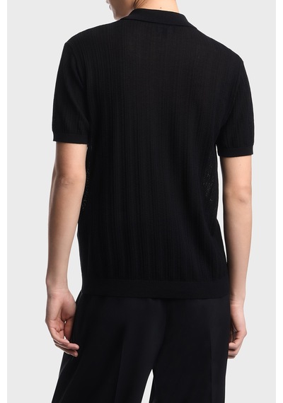 Emporio Armani Erkek Polo Yaka Kazak Em004305 Af23761 Uc001 Siyah