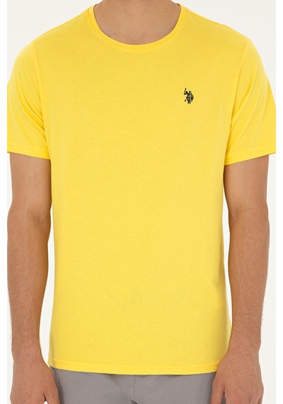 U.S. Polo Assn. Erkek Basic Tişört 50279632-vr044 Sarı
