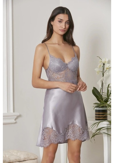 Pierre Cardin 6015 Kadın Dantelli Saten 6'lı Set-royal ROYAL