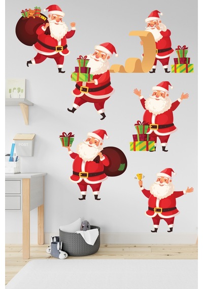 Crevidi Sevimli Noel Bababalar Cocuk Oda Sıstickeri