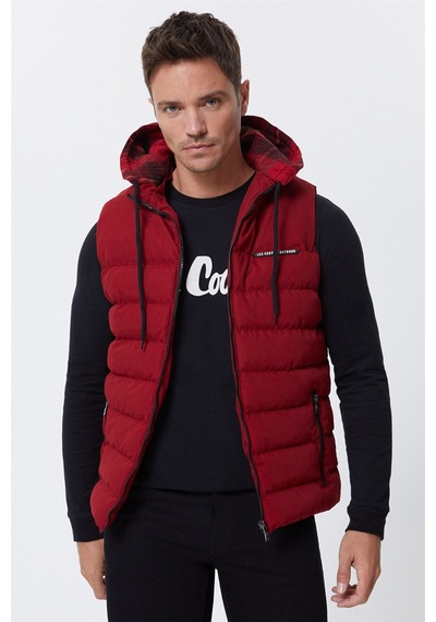 Lee Cooper Caspian Erkek Yelek Bordo-15319