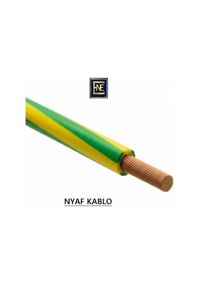 Enfe Elektrik 1,50 Mm² Nyaf Kablo - Çok Telli Esnek Bakır Tesisat Kablosu 5 Metre Rulo Sarıyeşil