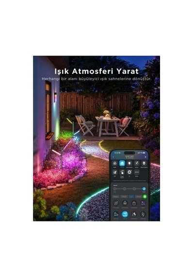 Dikey Bahçe Aydınlatması, 5w Dahili Led Işık Renkleri Diğer