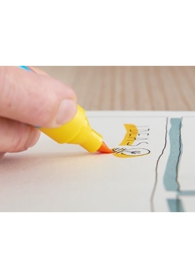 385 Flipchart Efekt Markörü Turuncu