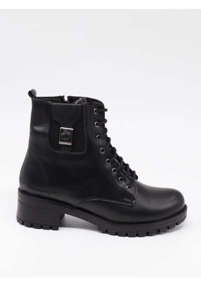 Nesilshoes Nesil Shoes Marr 851 Hakiki Deri İçi Kürklü Kadın Bot Siyah