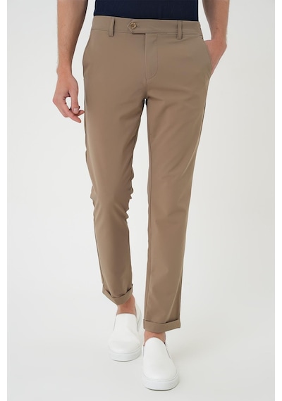 Efor Comfort Fit Beli Lastikli Yan Cep Vizon Jogger Pantolon P 1150 Vizon