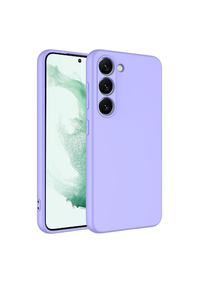 Noktaks Samsung Galaxy Uyumlu S23 Plus Kılıf İçi Kadife Koruyucu Mara Lansman Kapak Lila T25765