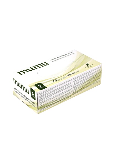Mumu Pudrasız Lateks Muayene Eldiveni 20 x 100 Adet