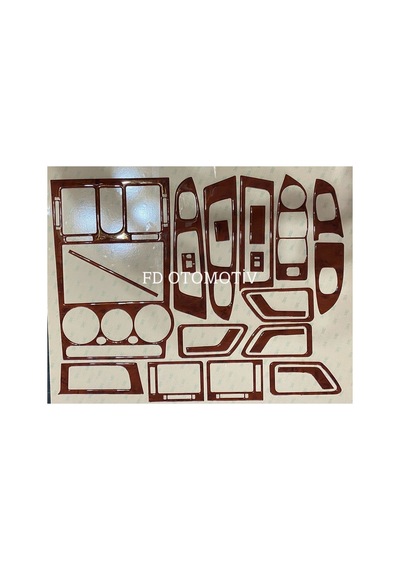 Hyundai Getz 2001 - 2010 Torpido, Konsol, Trim, Göğüs Kaplama Seti Maun Renk Uyumlu