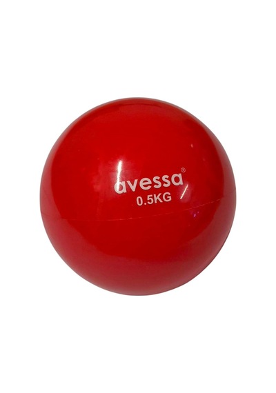 Özel Üretim Vücut Gym Ekipmanı Ptb-10 Plates Toning Ball 0,5 Kg Kırmızı