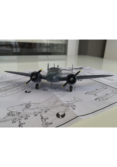Beechcraft C-45 Expeditor Royal Navy Pm Model Demonte Plastik Uçak Maket Kiti
