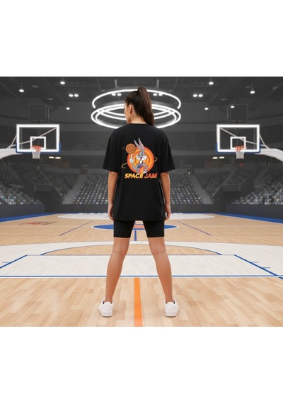 Orbit Dunker Oversize Unisex T-shirt Siyah