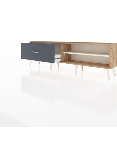 Arges Tv Ünitesi Tek Raflı Tek Çekmeceli 176x30x51 Çam-aytaşı/antrasit Aytası/antrasıt Arges Tv Ünitesi Tek Raflı Tek Çekmeceli 176x30x51 Çam-aytaşı/antrasit Aytası/antrasıt