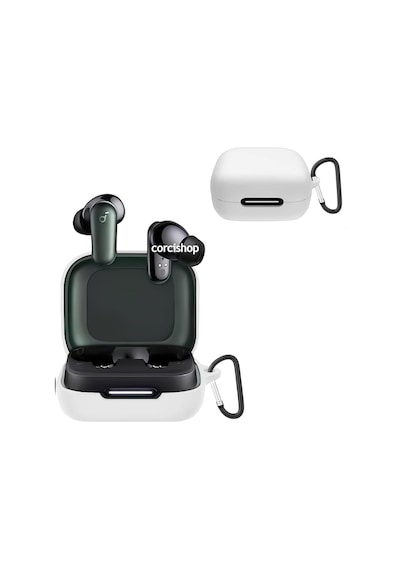 Soundcore R50i Nc / P30i Modeli Uyumlu Kılıf Askılı Mat Silikon Ürün Kulaklık Değildir Beyaz