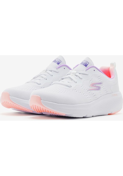 Skechers Go Run Elevate - Double Time Kadın Beyaz Koşu Ayakkabısı 128334 Wmlt Beyaz