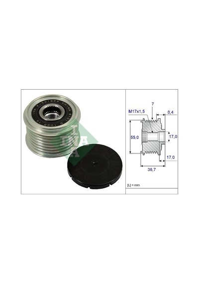 Ina 535023910 Alternator Rulmanı Nıssan Navara 3.0dcı 4wd 10 Qashqaı 1.6 07