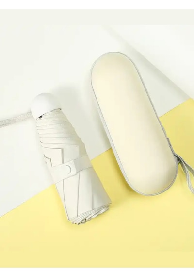 Bliss Umbrella 8 Telli Kapsül Şemsiye Krem