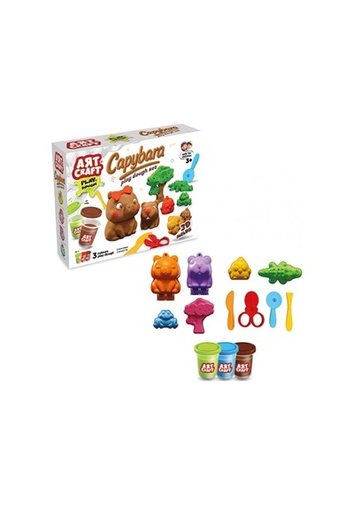 04136 Art Craft Capy Bara Hamur Set 168 Gr Çok Renkli