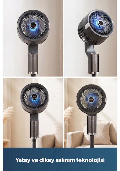 Homend Fanomen 9014h Uzaktan Kumandalı Led Işıklı Vantilatör
