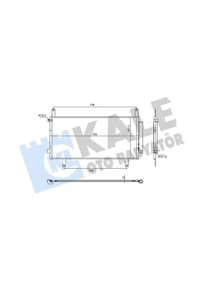 Klıma Radyatoru Kurutuculu Honda Cr-v 1.5 Vtec 18 756x352x12